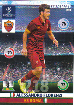 Alessandro Florenzi AS Roma 2014/15 Panini Champions League #221